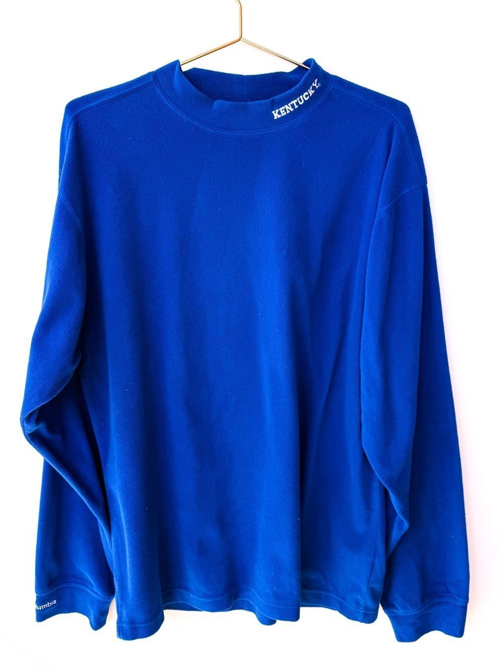 Men’s Columbia Fleece Mock Neck UK University of Kentucky Embroidered Large